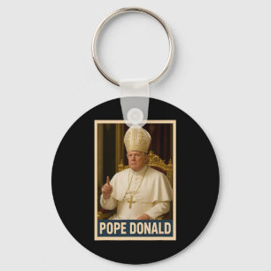 Porte-clés Trump en tant qu'Eglise du Vatican Pape Trump drôl