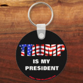 Porte-clés TRUMP est mon président (Recto)