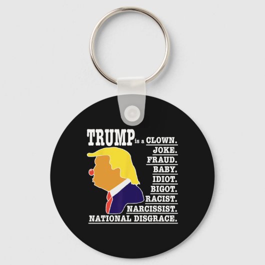 Porte-clés Trump est un clown (Recto)