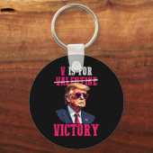 Porte-clés Trump et la Saint-Valentin sont pour la victoire T (Recto)