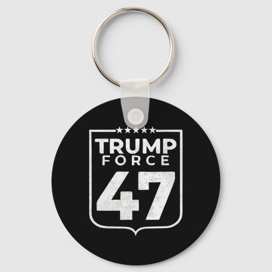 Porte-clés Trump Force 47 (Recto)