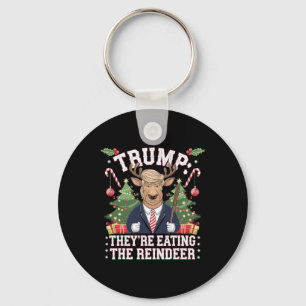 Porte-clés Trump Ils Mangent Le Reindeer Christmas Père Noël