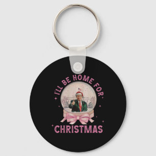 Porte-clés Trump Je serai à la maison pour Noël1