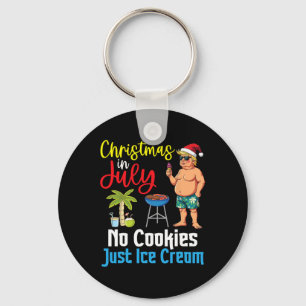 Porte-clés Trump Joyeux Noël en juillet Pas de cookies juste