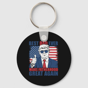 Porte-clés Trump Meilleur Papa de la Fête des Pères Pour Touj