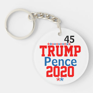 Porte-clés Trump Pence 2020 Républicains ÉDIT Noms Année