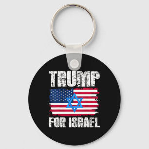 Porte-clés Trump Pour Israel Républicain Juif Juifs Donald Tr