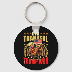 Porte-clés Trump rend grand Thanksgiving à nouveau Je suis he