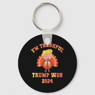 Porte-clés Trump rend grand Thanksgiving à nouveau Je suis he