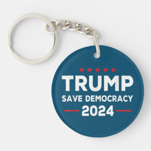 Porte-clés Trump Sauver la démocratie Trump 2024