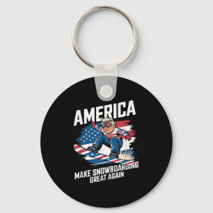Porte-clés Trump Snowboard Usa - Rendre le snowboard grand Ag
