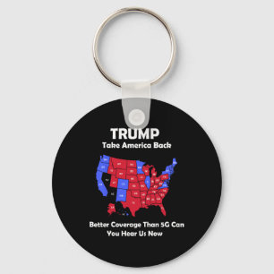 Porte-clés Trump Take America Byck Usa Map - Meilleure couver