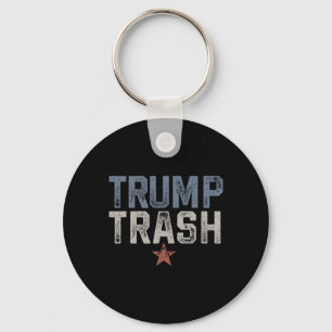 Porte-clés Trump Trash 2024 Grunge Vintage Garbyge Pour Trump