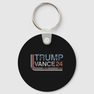 Porte-clés Trump Vance 2025 Vintage en détresse Rayure Rétro 