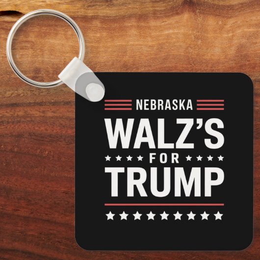 Porte-clés Trump Vance Walz pour Trump Nebraska (Recto)
