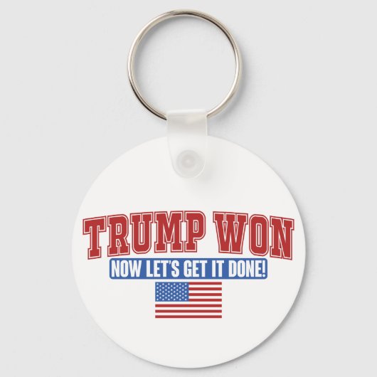 Porte-clés Trump Won Now Let Get (Recto)