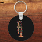 Porte-clés Trumpet Christmas Graphics Lights Lover Player Tru (Recto)