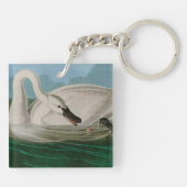 Porte-clés Trumpeter Swan Birds of America Audubon Print (Dos)