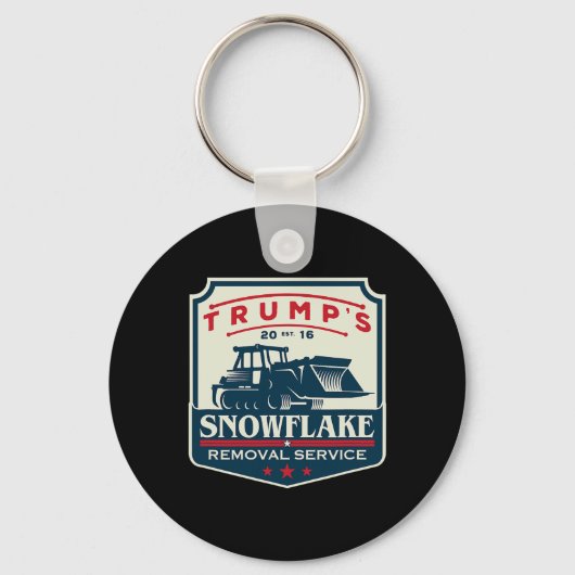 Porte-clés Trump's Snowflake Removal Service Funny Donald Tru (Recto)