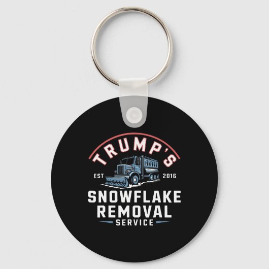 Porte-clés Trumps Snowflake Service de suppression Funny Trum (Recto)
