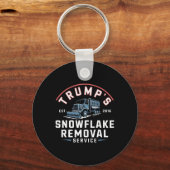 Porte-clés Trumps Snowflake Service de suppression Funny Trum (Recto)
