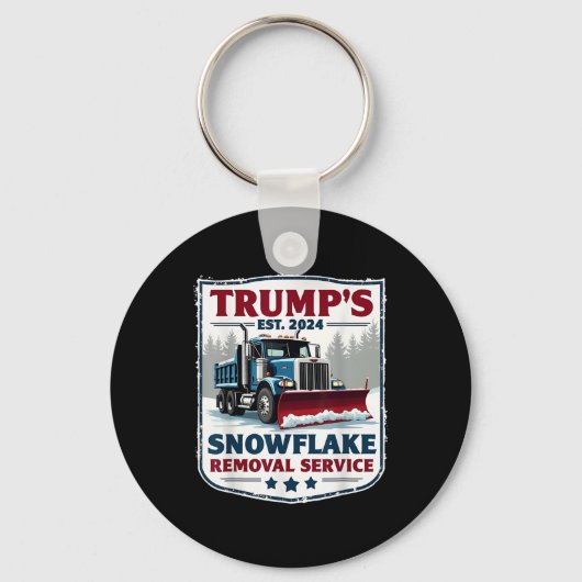 Porte-clés Trumps Snowflake Service de suppression Funny Trum (Recto)
