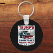 Porte-clés Trumps Snowflake Service de suppression Funny Trum (Recto)