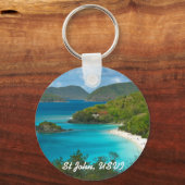 Porte-clés Trunk Bay, St John USVI (Recto)