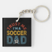 PORTE-CLÉS TRUST ME I'M A SOCCER DAD (Dos)