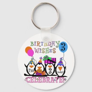 Porte-clés Tshirts et cadeaux d'anniversaire 3ème de Penguins