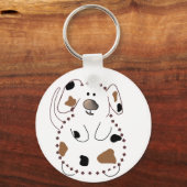 Porte-clés Tshirts et cadeaux de chien de dessin animé (Recto)