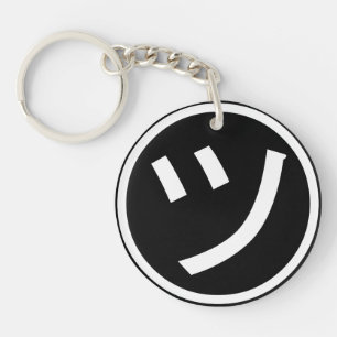 Porte-clés ㋡ Tsu Kana Katakana Smiling Emoji / Emoticon