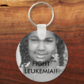 Porte-clés tt FIGHT LEUKEMIA - Customisé - Customisé (Recto)