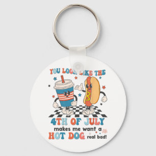 Porte-clés Tu As L'Air 4 juillet Me Fait Vouloir Un Chien Cha