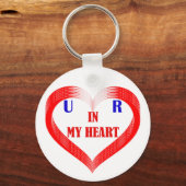 PORTE-CLÉS TU ES DANS MON COEUR (Verso)