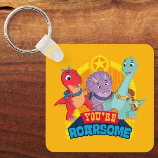 Porte-clés Tu es Roarsome | Dino Ranch (Recto)