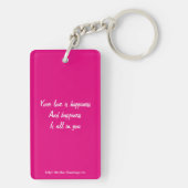 Porte-clés Tu es si mignonne Saint-Valentin (Dos)