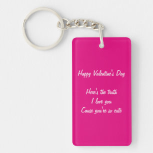 Porte-clés Tu es si mignonne Saint-Valentin