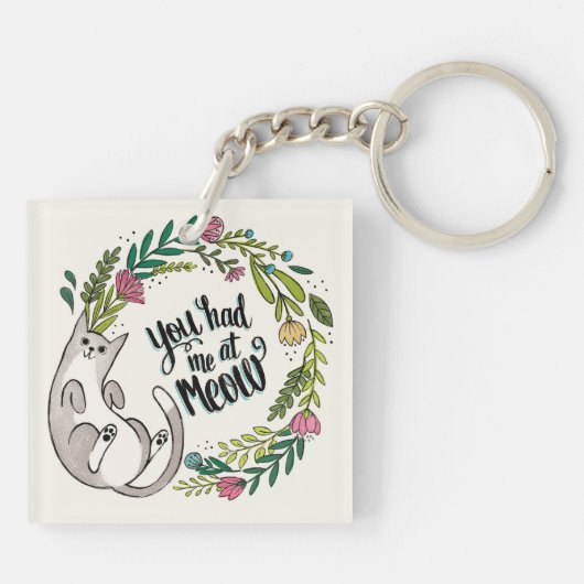 Porte-clés Tu M'As Eu À Meow (Dos)