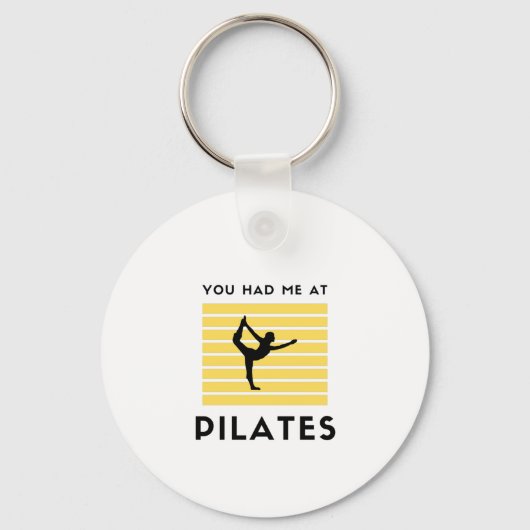 Porte-clés Tu m'as eu à pilates (Recto)