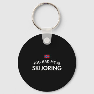 Porte-clés Tu m'as eu au skijoring