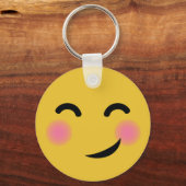 Porte-clés Tu m'as fait rougir émoji (Recto)