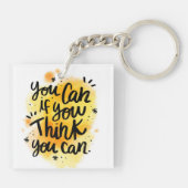 Porte-clés Tu Peux Le Faire Si Tu Pense Que Tu Peux (Dos)