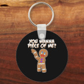 Porte-clés Tu Veux Une Pièce De Moi Fun Gingpain homme (Recto)