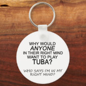 Porte-clés Tuba esprit droit (Recto)