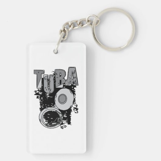 Porte-clés Tuba et texte (Dos)