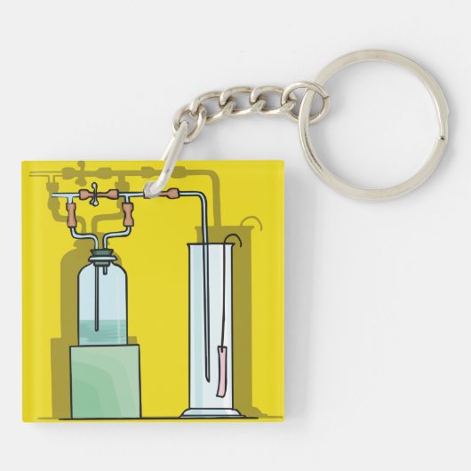 Porte-clés Tubes de test scientifique (Dos)