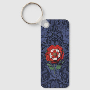 Porte-clés Tudor Rose rouge et blanc