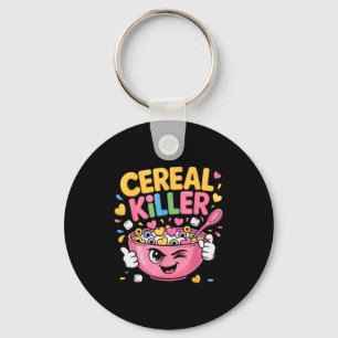 Porte-clés Tueur de céréales Cartoon Bowl Drôle de petit déje