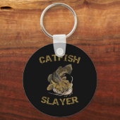 Porte-clés Tueur de poisson-chat pour pêcheur de poisson-chat (Recto)